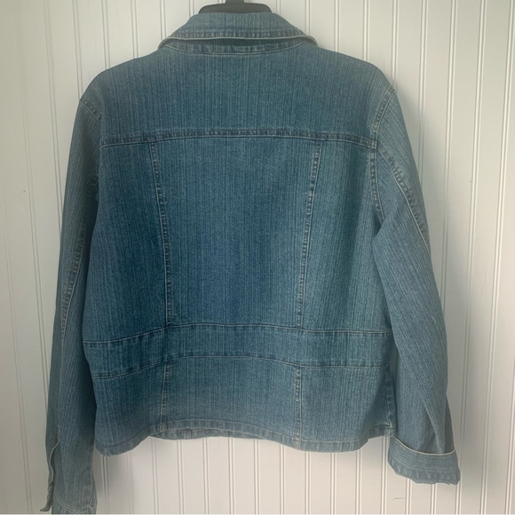 Bill Blass Classic Blue Jean Jacket (PXL) - Picture 6 of 9